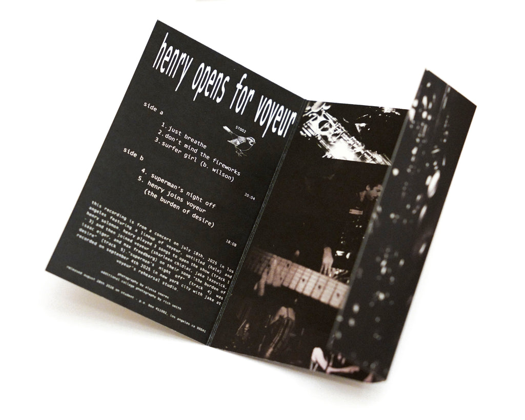 Henry Opens for Voyeur Cassette