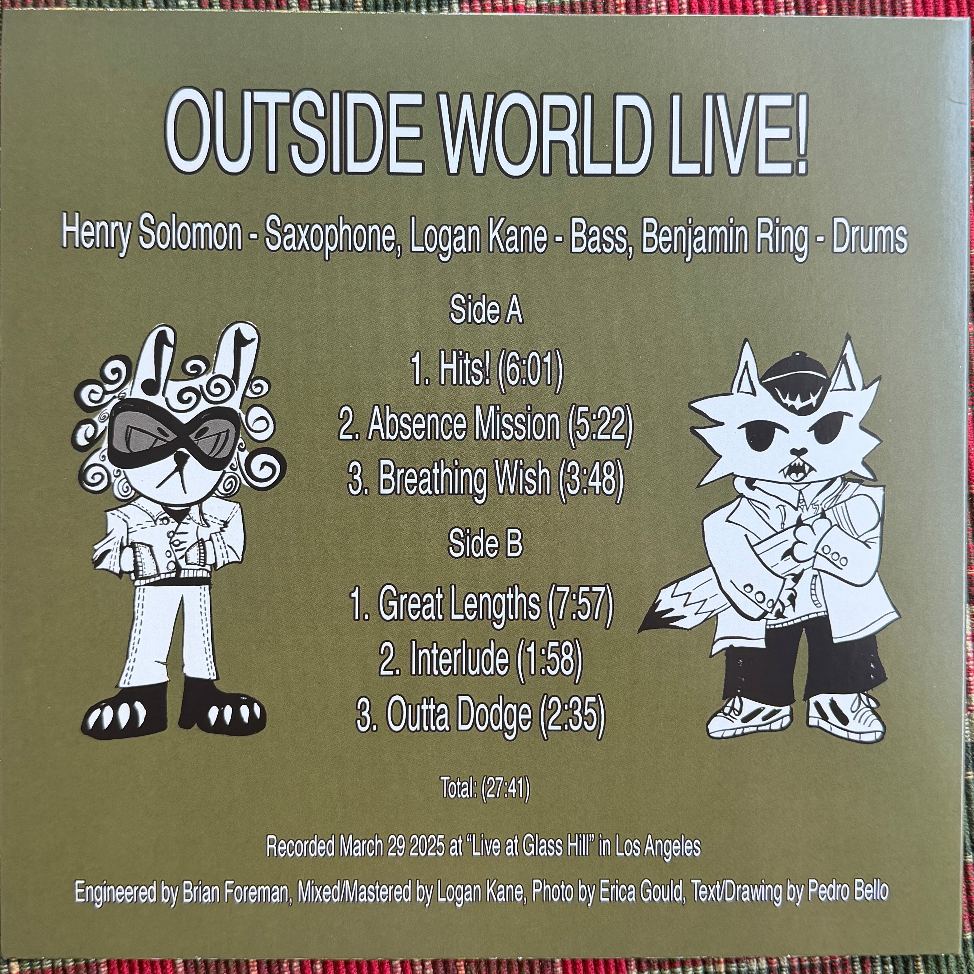 Outside World Live! 10" Vinyl