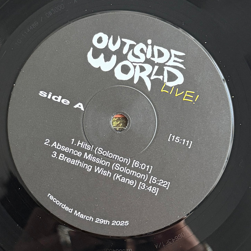 Outside World Live! 10" Vinyl